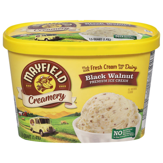 Mayfield Creamery Premium Black Walnut Ice Cream 1.5 qt