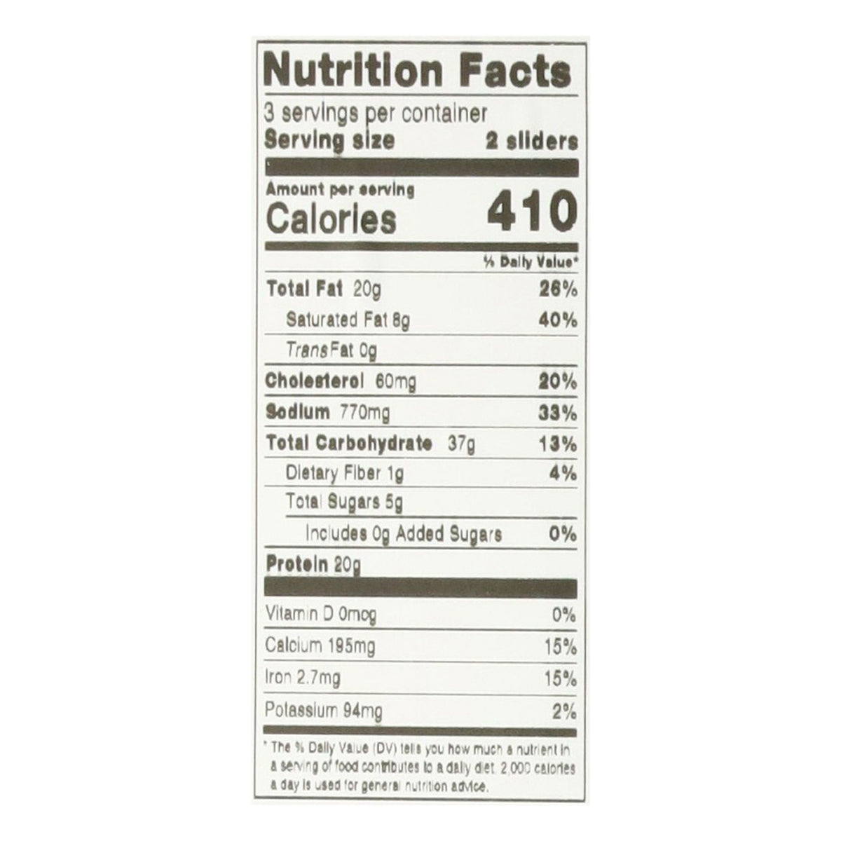 Pick 5 Signature Cheeseburger Sliders 6 Each