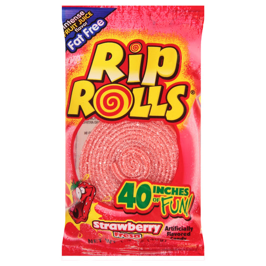 Rip Rolls Fat Free Strawberry Candy 1.4 oz