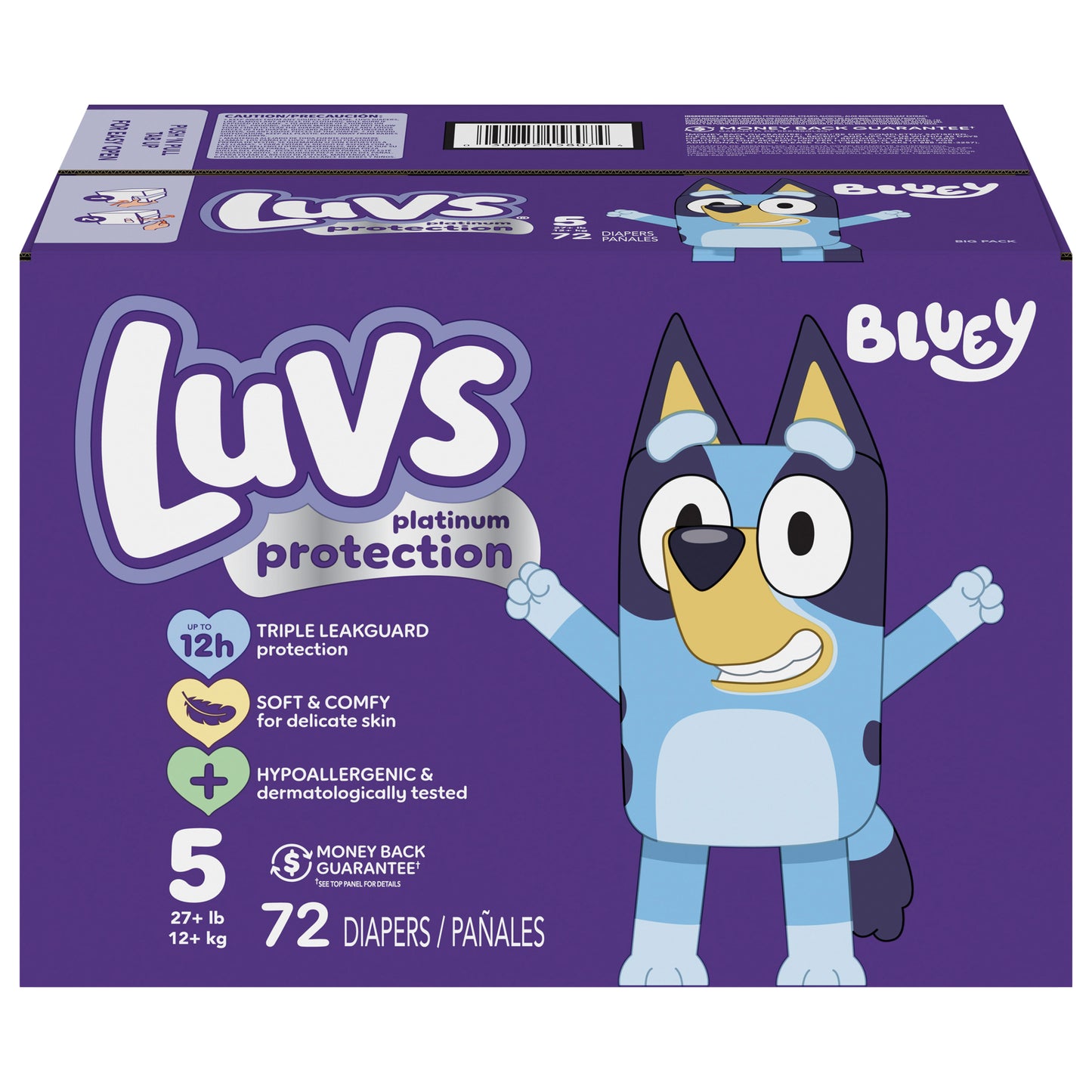 Luvs Platinum Protection Baby Diapers, Size 5, 72 Count