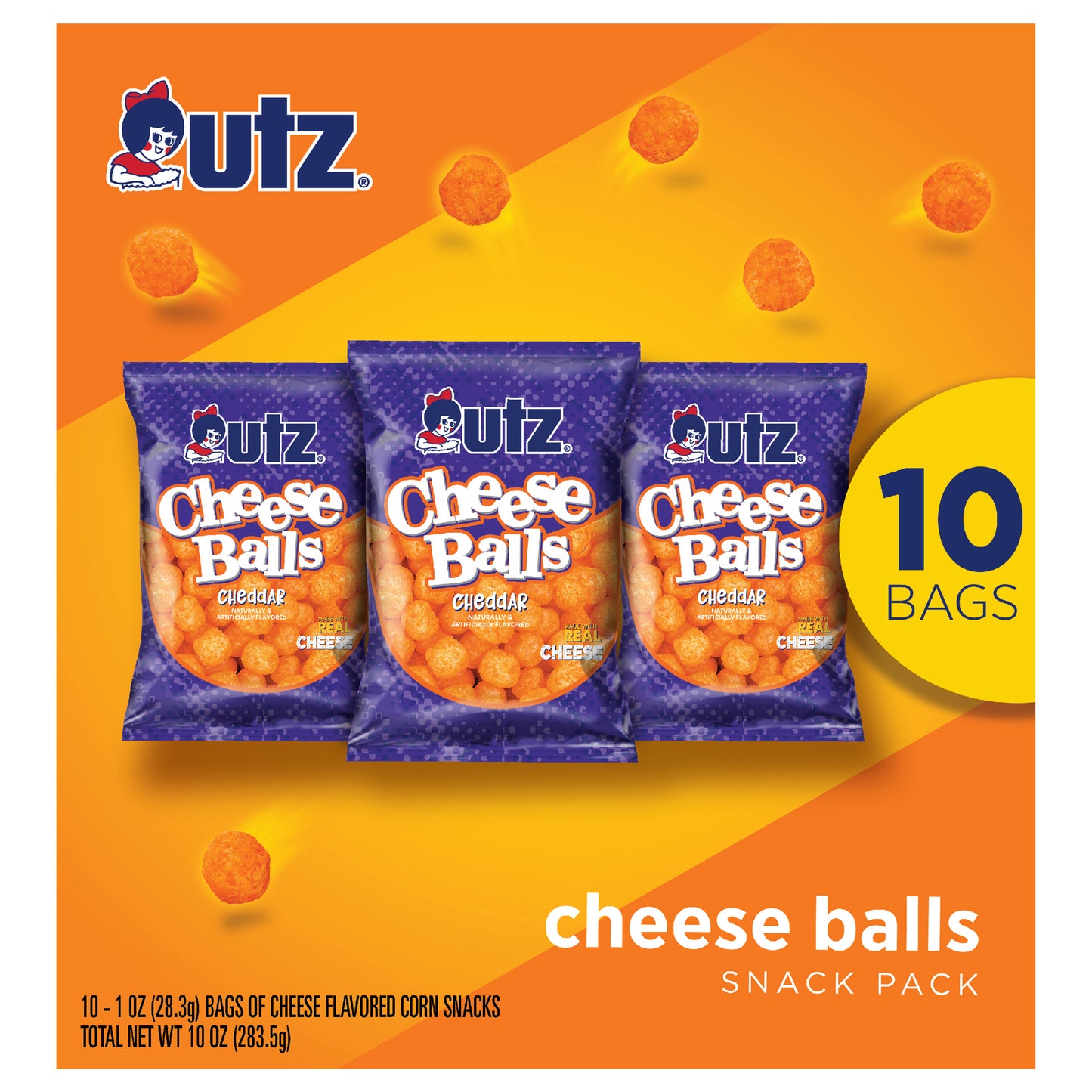 10 oz Utz Chzballs Multipk - 10 Ct