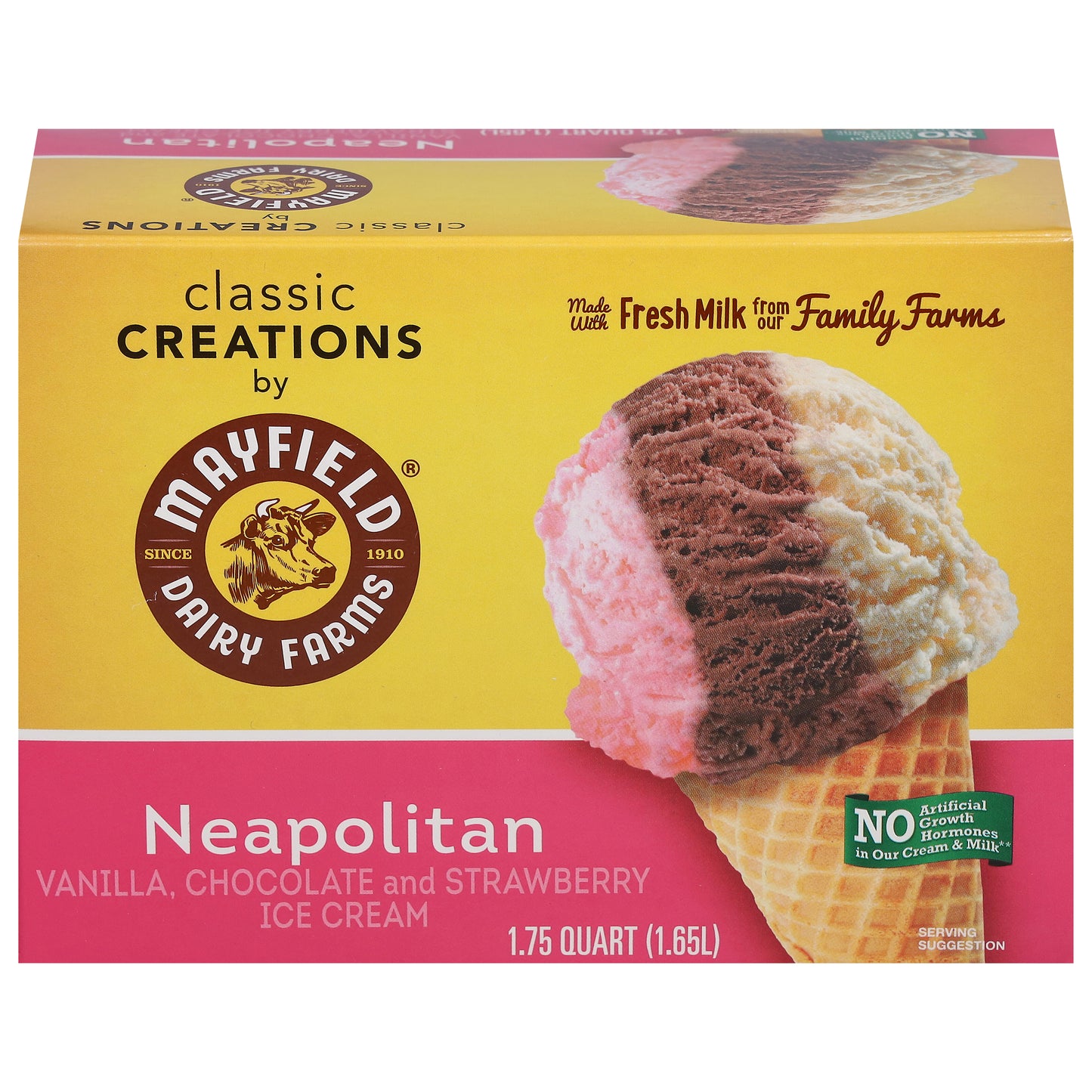 Mayfield Dairy Farms Neapolitan Ice Cream 1.75 qt