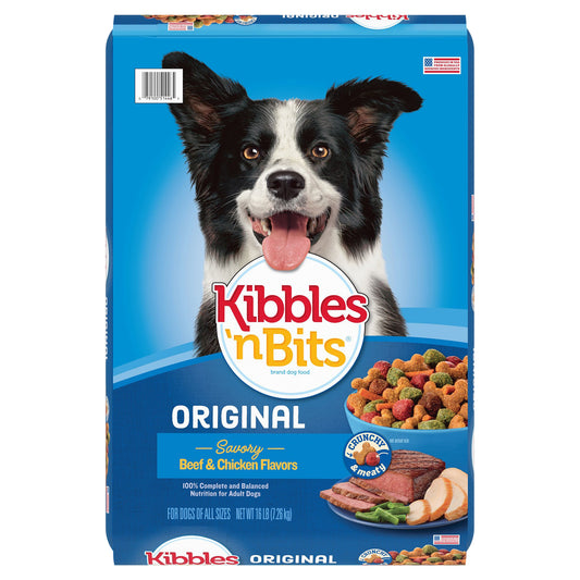 Kibbles 'n Bits Original Dry Dog Food, 16-Pound