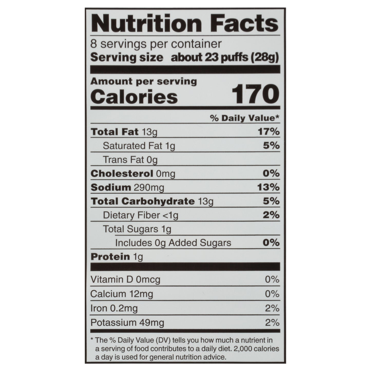 Crav'n Flavor Puffed Original Cheese Snacks 8 oz