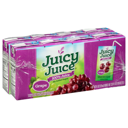 Juicy Juice 8 Pack Grape 100% Juice 8 ea