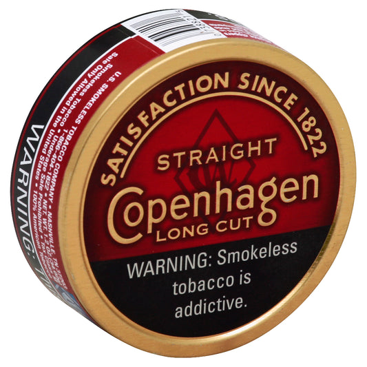Copenhagen Smokeless Tobacco 1.2 oz - Straight Long Cut