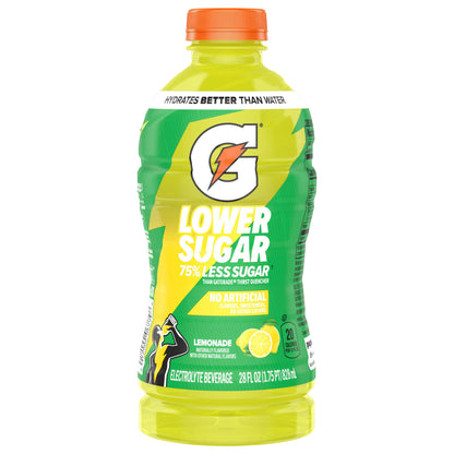 Gatorade Lower Sugar Thirst Quencher Lemonade 28 Fl Oz