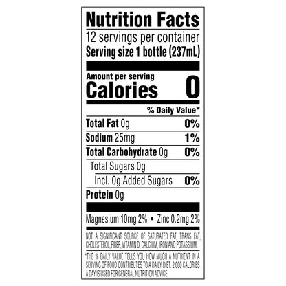 Splash Refresher Lemon Flavored Water, 8 fl oz, 12 Pack