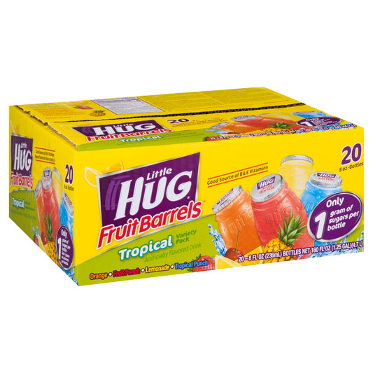 Little Hug Tropical Variety Pack Fruit Barrels 20 ea