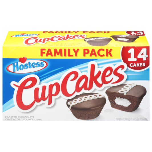 Hostess Frosted Chocolate Cup Cakes Family Pack 14 ea