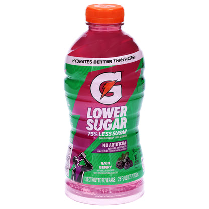 Gatorade Lower Sugar Rain Berry Electrolyte Beverage 28 fl oz