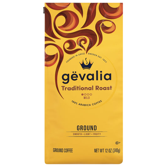 Gevalia Mild Traditional Roast Ground Coffee 12 oz