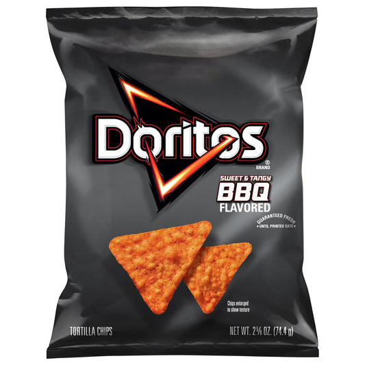 Doritos Tortilla Chips Sweet & Tangy BBQ Flavored 2 5/8 Oz