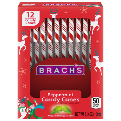 Brach's Peppermint Candy Canes 12 ea