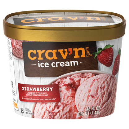 Crav'n Flavor Strawberry Ice Cream 48 fl oz