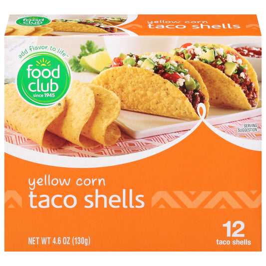 Food Club Yellow Corn Taco Shells 12 ea