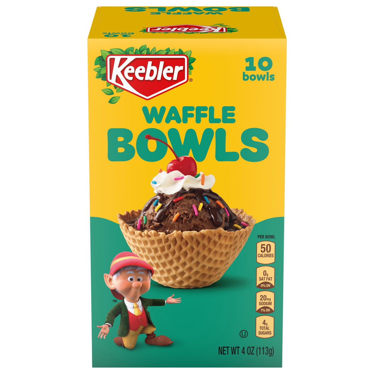 KEEBLER Waffle Bowls 10 count  - 4oz / 113g