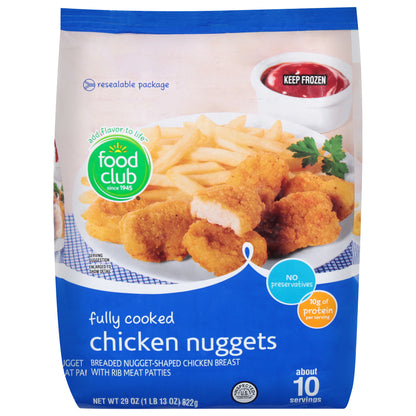 Food Club Fully Cooked Chicken Nuggets 29 oz