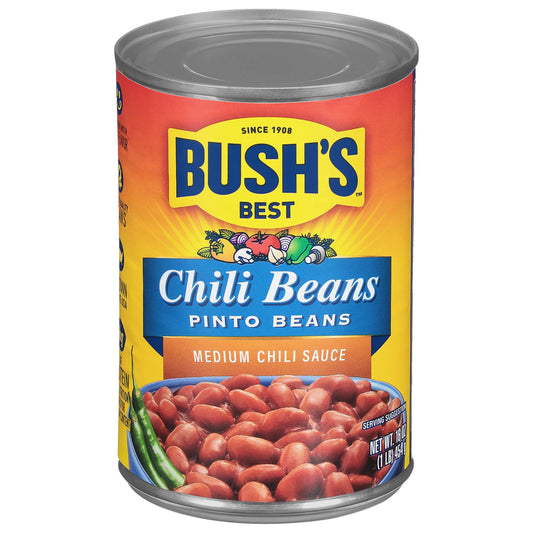Bush's Best Mild Chili Sauce Chili Pinto Beans 16 oz