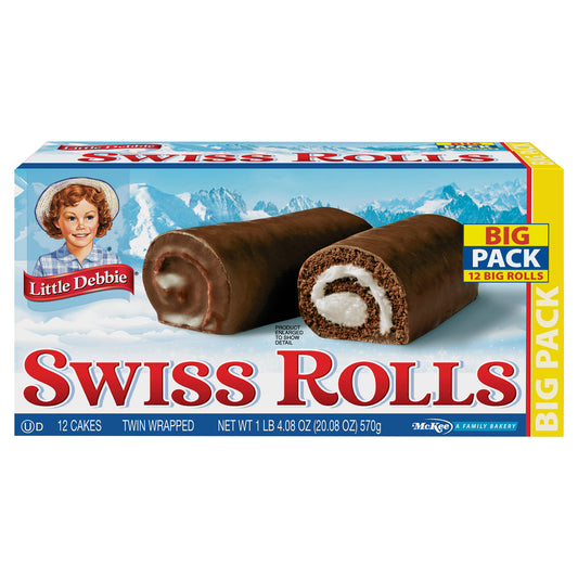 Snack Cakes, Little Debbie Big Pack Swiss Rolls