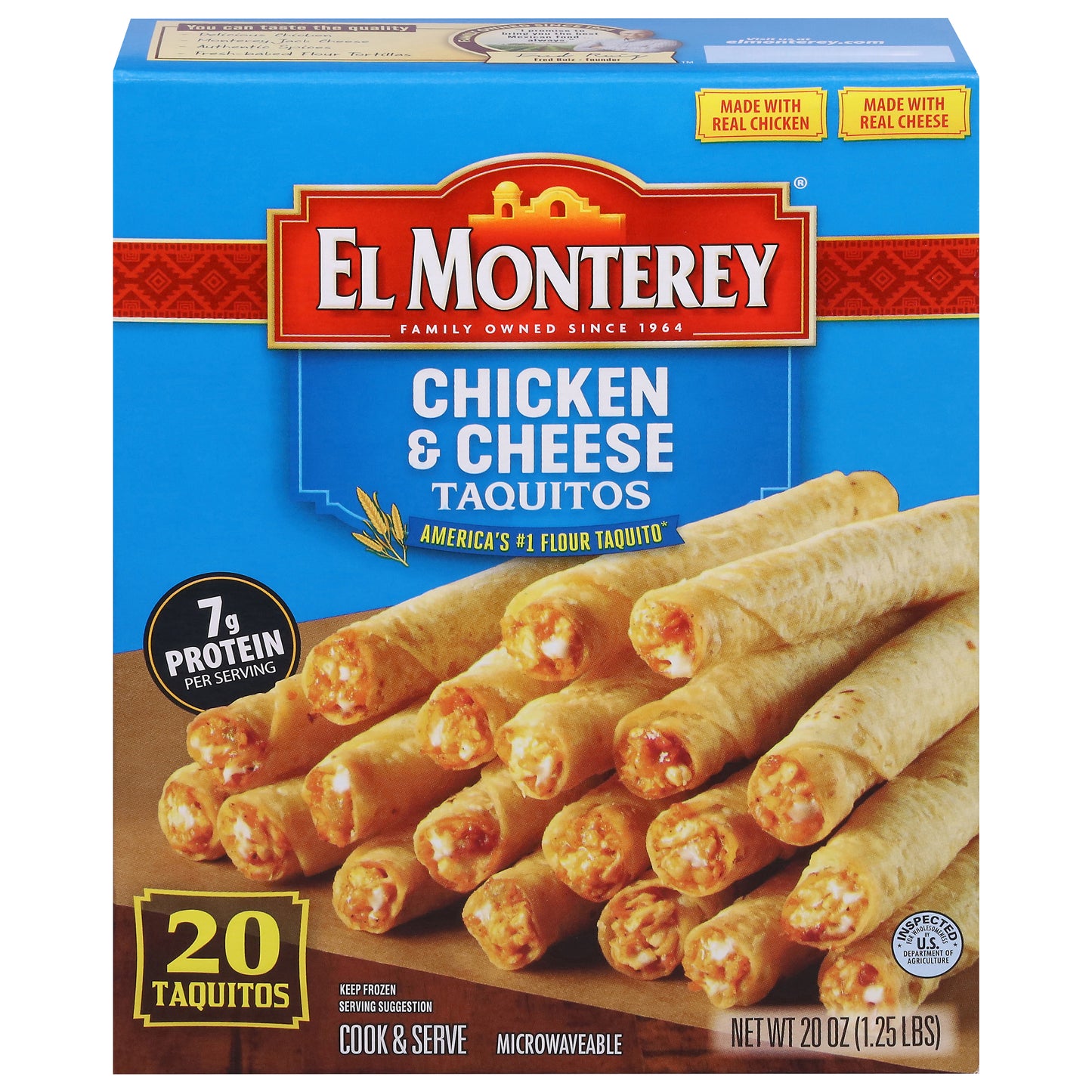 El Monterey Chicken & Cheese Taquitos 20 ea