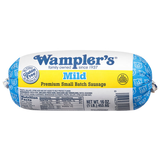 Wampler's Mild Small Batch Premium Sausage 16 oz