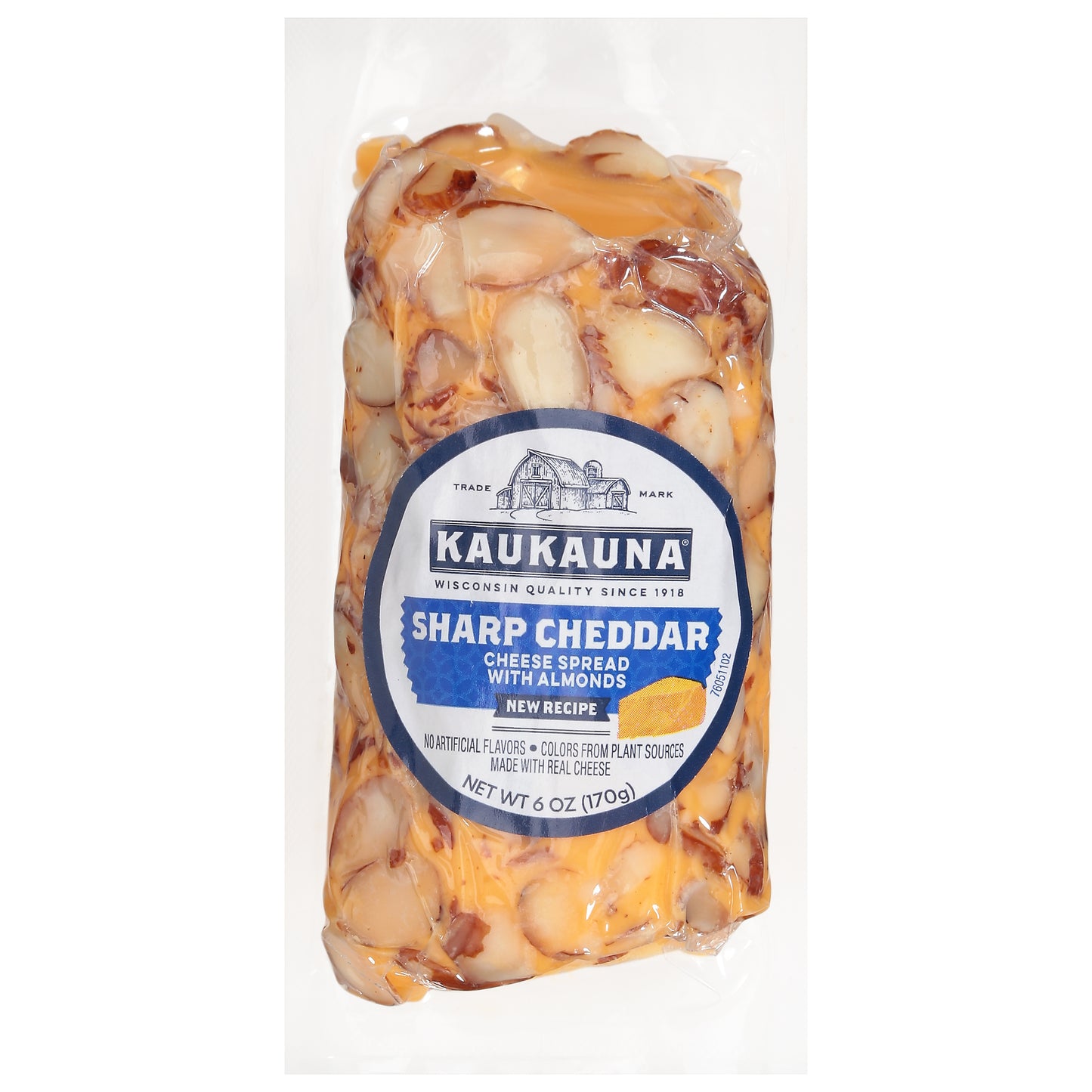 Kaukauna Sharp Cheddar Cheese Spread with Almonds 6 oz