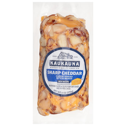 Kaukauna Sharp Cheddar Cheese Spread with Almonds 6 oz