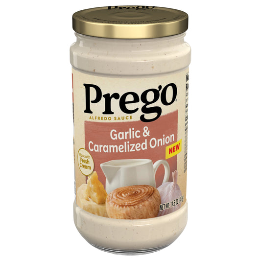Prego Garlic & Caramelized Onion Alfredo Sauce 14.5 oz