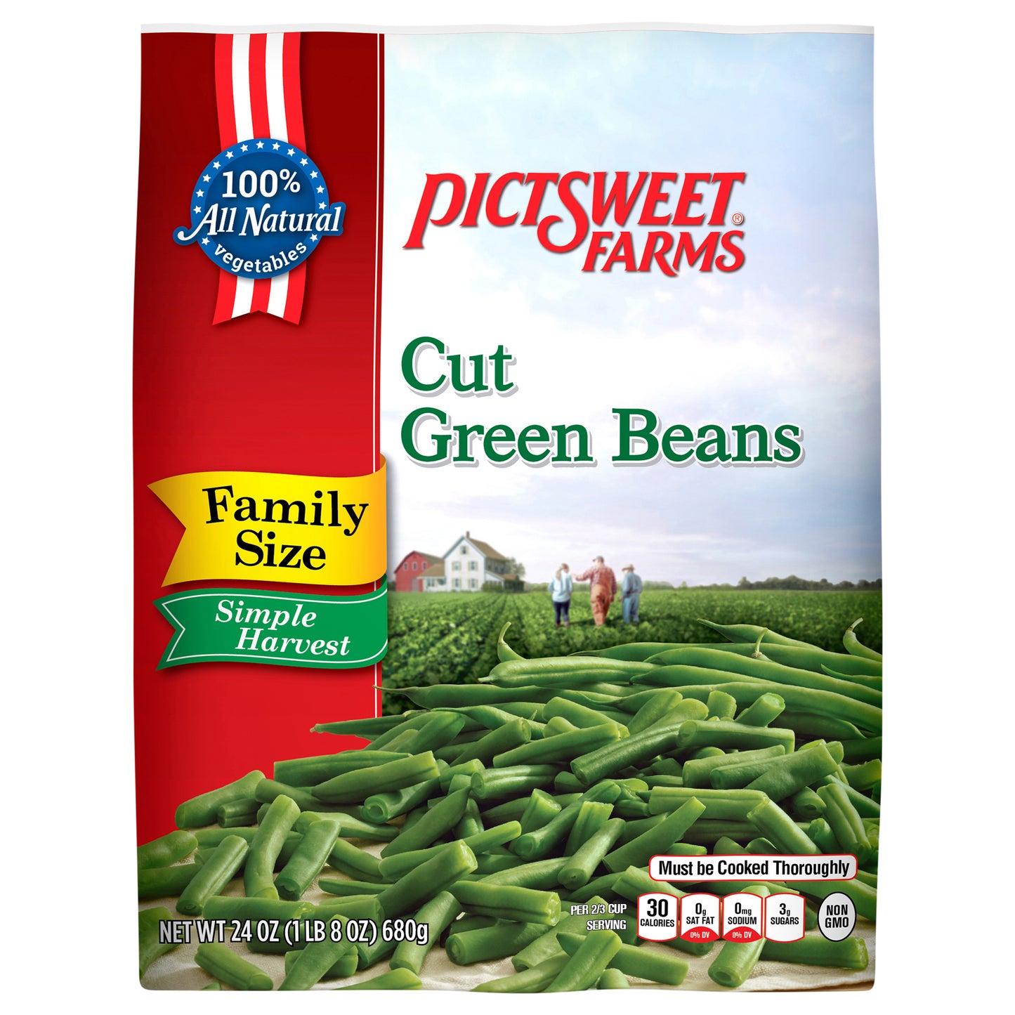 Pictsweet Farms Cut Green Beans, Simple Harvest - 24 oz