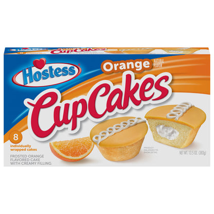 HOSTESS Orange Flavored Cupcakes, 8 Count , 13.5 oz