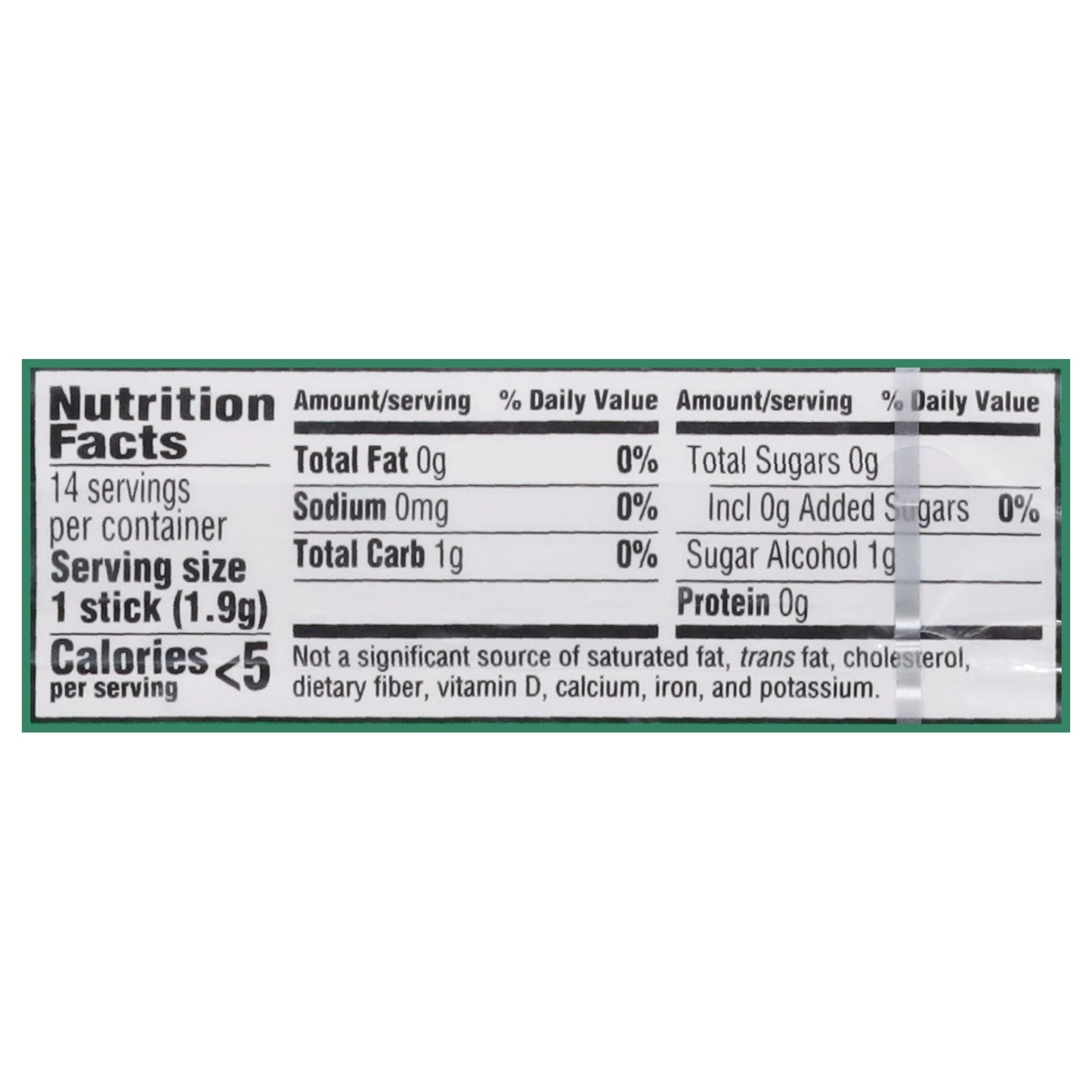 Trident Sugar Free Spearmint Gum 14 ea