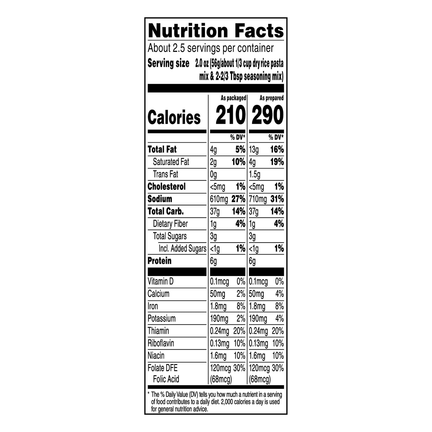 Rice A Roni Cheddar Broccoli Flavor Food Mix 6.5 oz