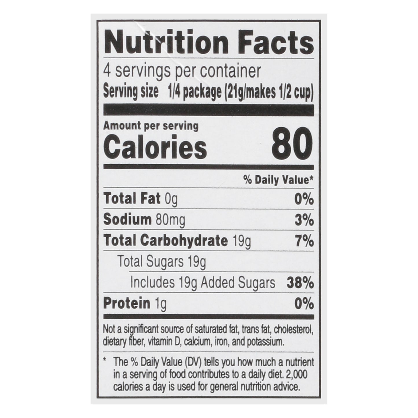 Food Club Orange Gelatin Dessert 3 oz