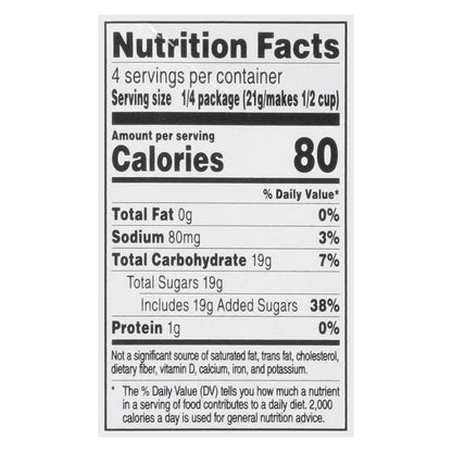 Food Club Orange Gelatin Dessert 3 oz