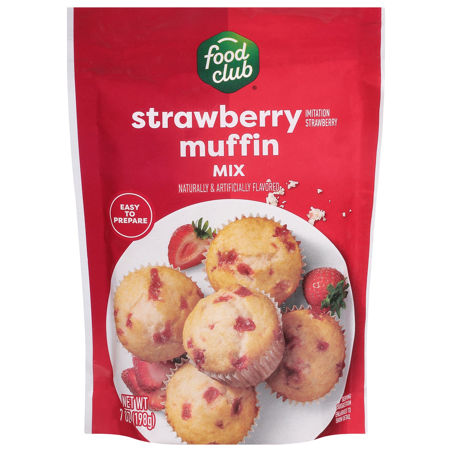 Food Club Strawberry Muffin Mix 7 oz
