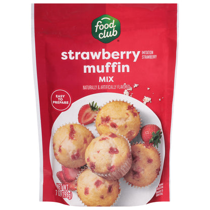 Food Club Strawberry Muffin Mix 7 oz