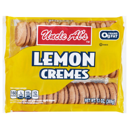 Uncle Al's Lemon Cremes Cookies 13 oz
