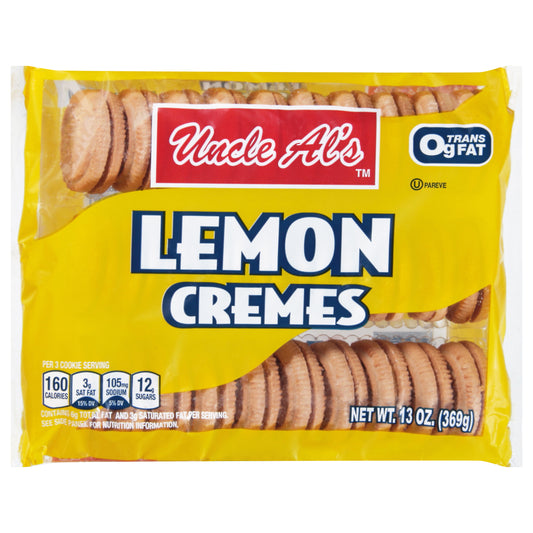 Uncle Al's Lemon Cremes Cookies 13 oz
