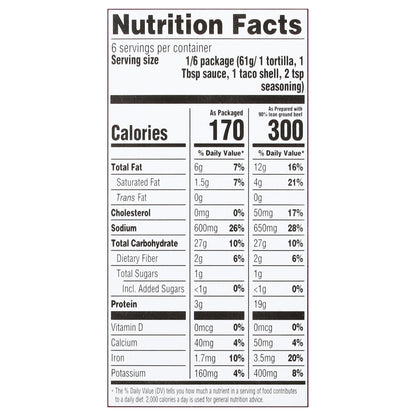 Taco Bell Crunchy & Soft Taco Taco Craving Kit 12.9 oz
