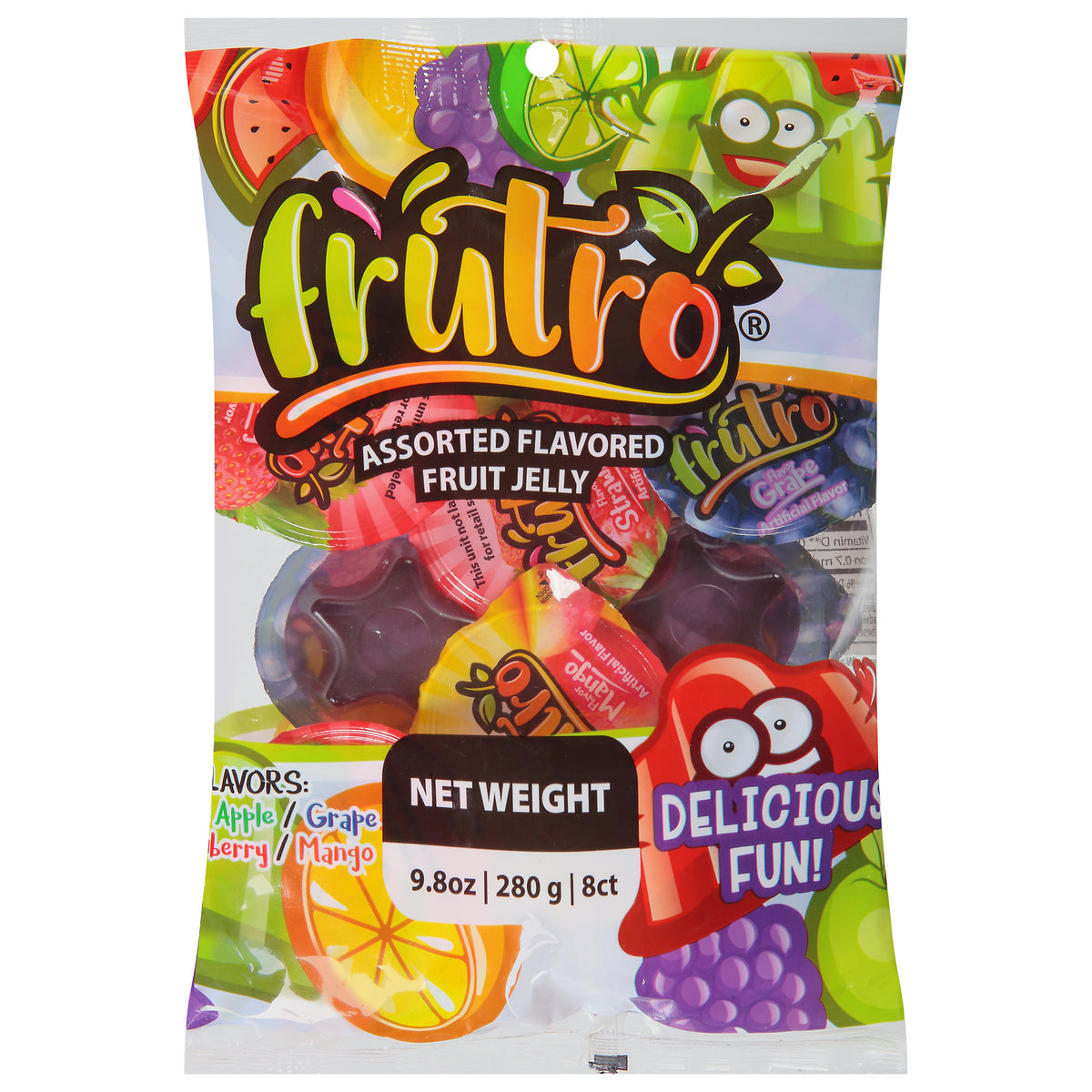 Frutro Assorted Flavored Fruit Jelly 8 ea