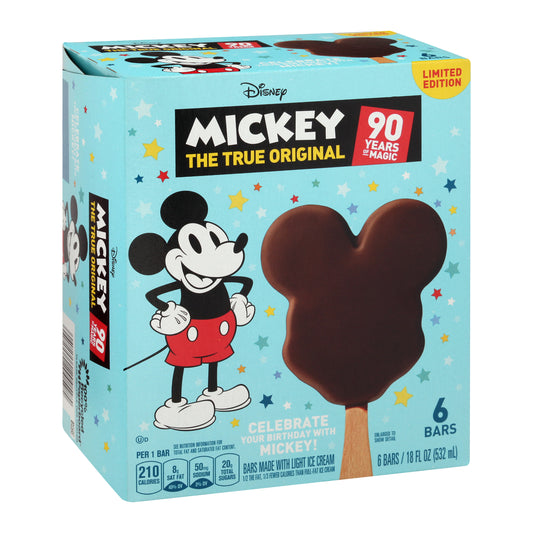 Mickey Ice Cream Bars 6 ea