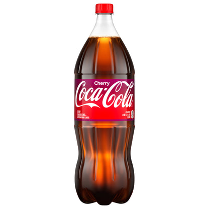 Coca-Cola Cherry Soda Soft Drink, 2 Liters