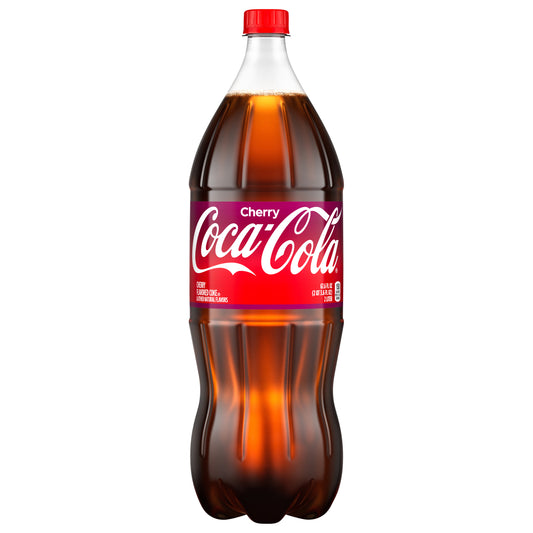 Coca-Cola Cherry Soda Soft Drink, 2 Liters