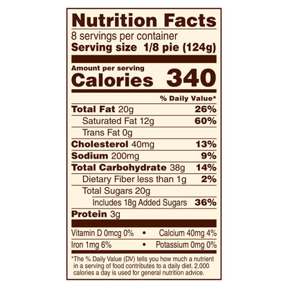 Marie Callender's Banana Cream Pie Frozen Dessert, 34.9 Ounce