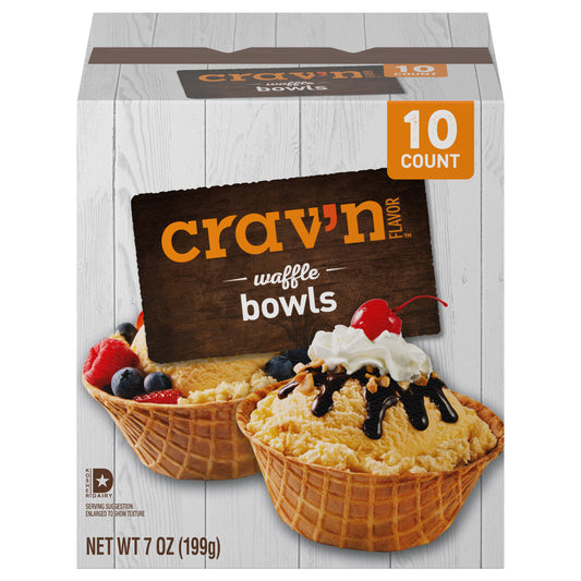 Crav'n Flavor Waffle Bowls 10 ea