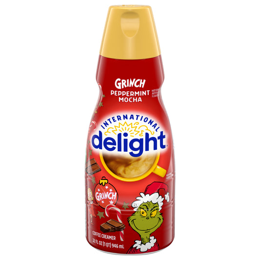 International Delight Grinch Peppermint Mocha Coffee Creamer, 32 oz.