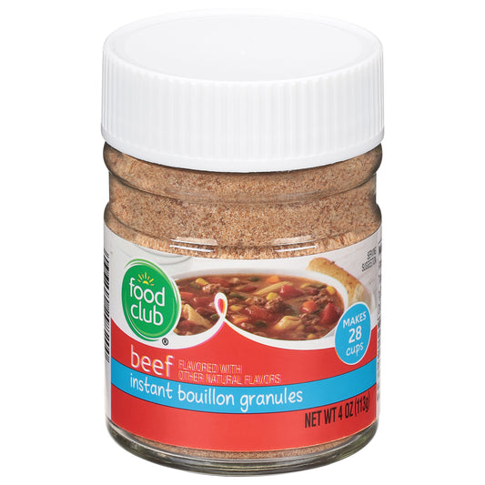 Food Club Beef Instant Bouillon Granules 4 oz