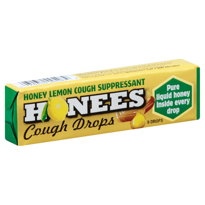 Honees Soothing Throat Drops with Real Liquid Honey 20 ea