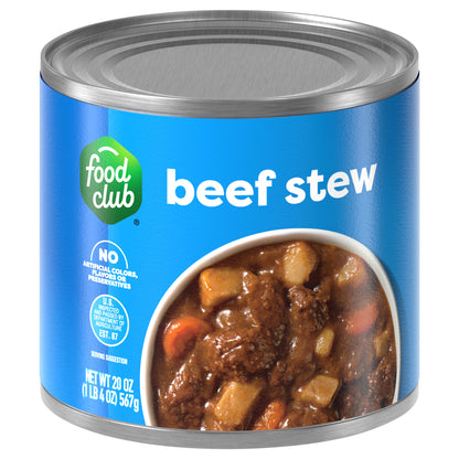Food Club Beef Stew 20 oz